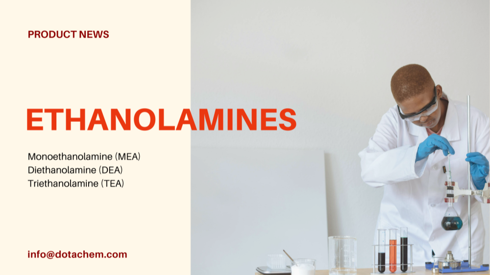 Globální síla nabídky Dotachem pro profesionální řešení ethanolaminů