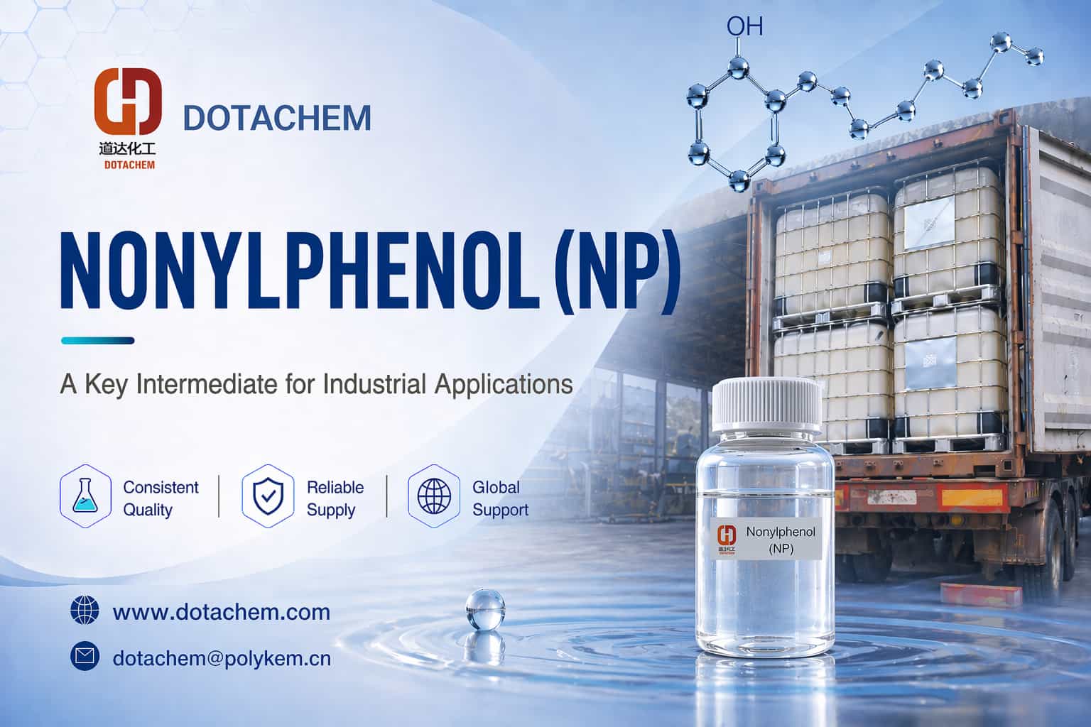 Dotachem Nonylfenol (NP): Klíčový meziprodukt pro průmyslové aplikace